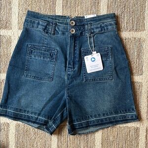 Denim High-Waisted Women's Shorts